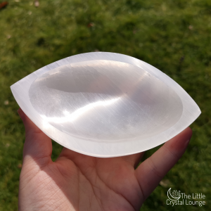 Selenite Eye Shaped Bowl