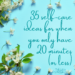 35 self care ideas