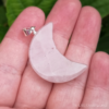 Rose Quartz Crescent Moon Necklace